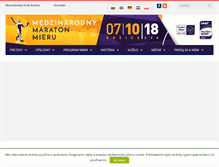 Tablet Screenshot of kosicemarathon.com